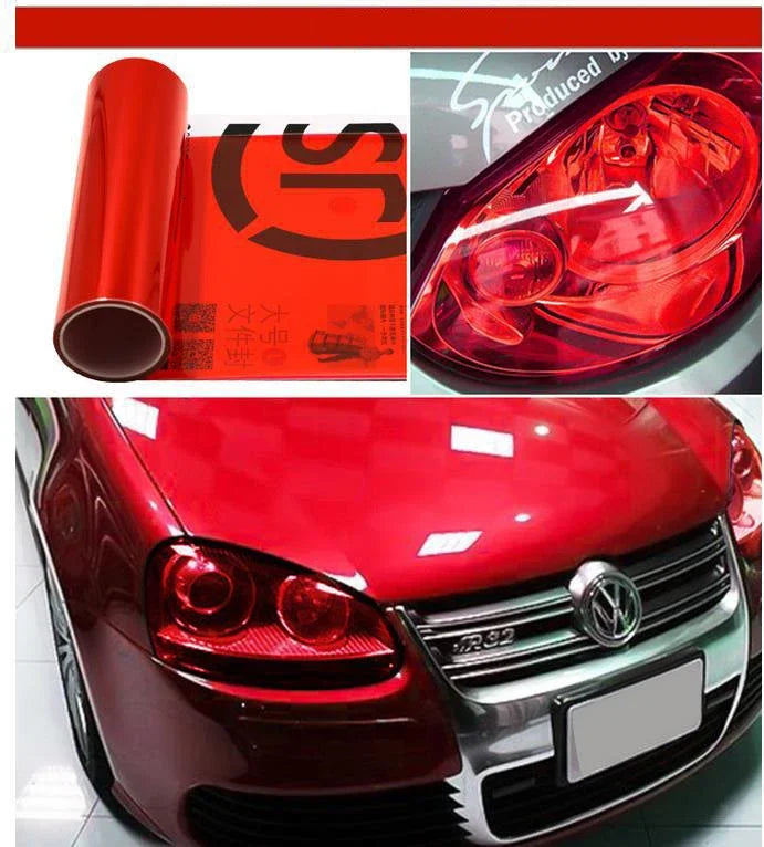 Car Headlight Taillight Protective Film Tint Vinyl Film Auto Lamp Film Sticker Sheet Color-Changing Smoke Matt Rear Fog Stickers
