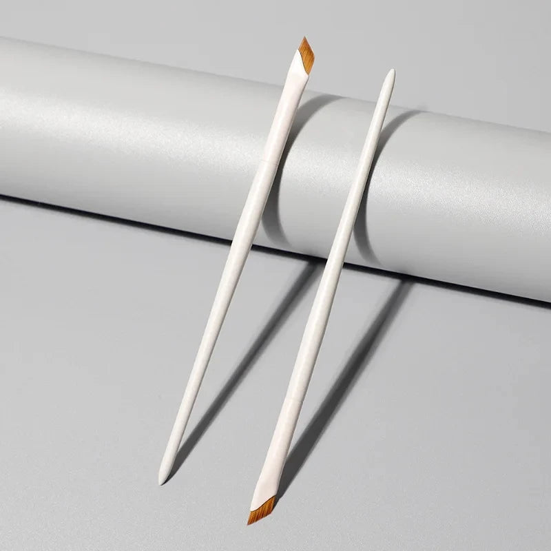 Upgrade Blade Eyeliner Brush Ultra Thin Fine Angle Flat Eyebrow Brush Under The Eye Makeup Brushes Precise Detail Brush white