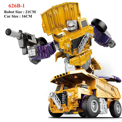 Jinjiang 6 IN 1 Devastator Classic Toys Cool Transformation Action Figure KO GT Truck Excavator Crane Model Robot Boy Adult Gift