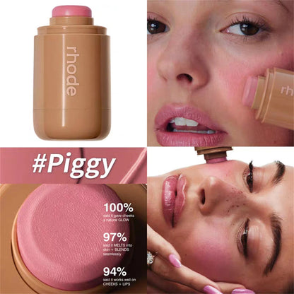 RHODE Skin Balm Jelly Bean Lip Gloss Spicy Marg Juice Box Pocket Blush Stick Non-fading Waterproof Blusher Moisturizing Lipstick