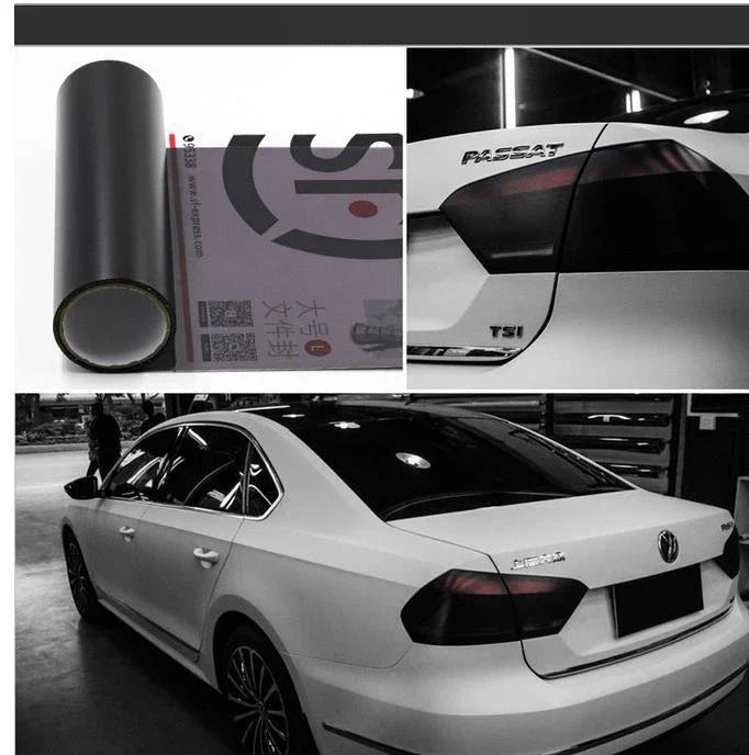 Car Headlight Taillight Protective Film Tint Vinyl Film Auto Lamp Film Sticker Sheet Color-Changing Smoke Matt Rear Fog Stickers