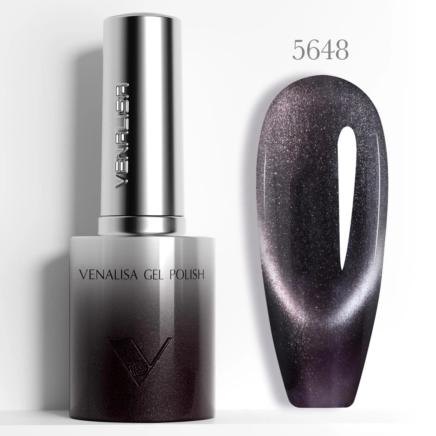 1pc Venalisa 10ml Nail Gel Polish Kit with Soft Texture Round Brush Hema/TPO Free Soak off Sparkle Cat Eye Lacquer Color Palett