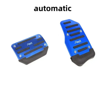 New 2Pcs/3Pcs/set Universal Non-Slip Aluminum Manual Transmission Car Pedal Cover Set Kit Pedali Red/Blue/Silver Car Accessories