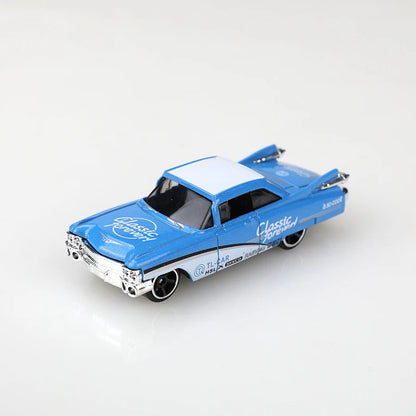 (Boxed) 1/64 Antique/Retro Style Mini Diecast Car Set, 6 Pieces, Die Cast Metal, Boy's Toy, Sliding Model, No Pullback.