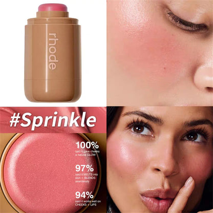 RHODE Skin Balm Jelly Bean Lip Gloss Spicy Marg Juice Box Pocket Blush Stick Non-fading Waterproof Blusher Moisturizing Lipstick