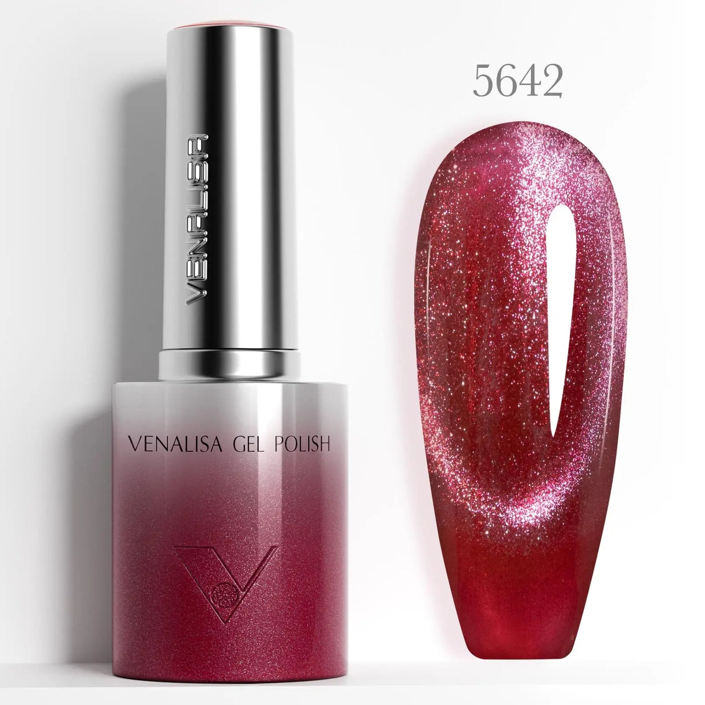 1pc Venalisa 10ml Nail Gel Polish Kit with Soft Texture Round Brush Hema/TPO Free Soak off Sparkle Cat Eye Lacquer Color Palett