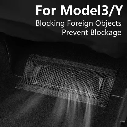 1Set Honeycomb Air Outlet Dust Screen Velcro Seat Vent Protector Prevent Clogging For Tesla Model 3 Y Interior Accessory