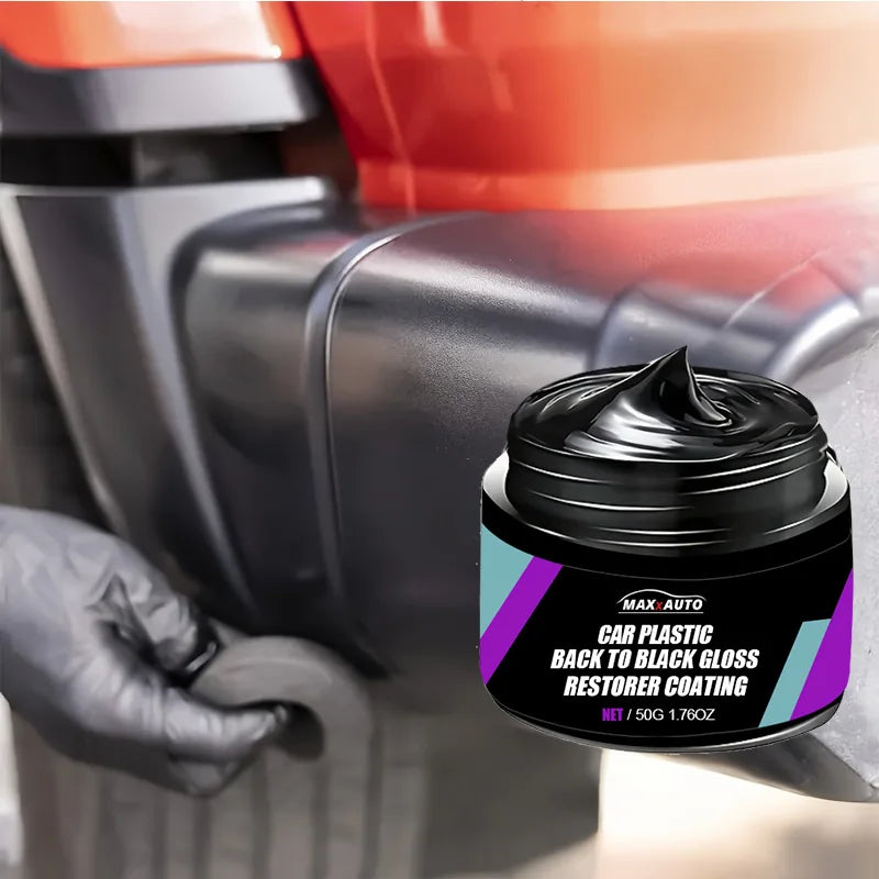 Car Plastic Restorer Back to Black Gloss Long-Lasting Coating Leather Renovator Auto Polish Cleaning Product
