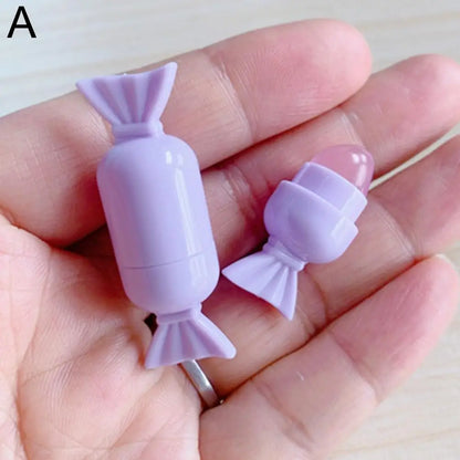 Portable Cartoon Mini Silicone Lip Brush Cute Bear Angled Concealer Brushes Lip Balm Lip Gloss Concealer Make Up Brushes