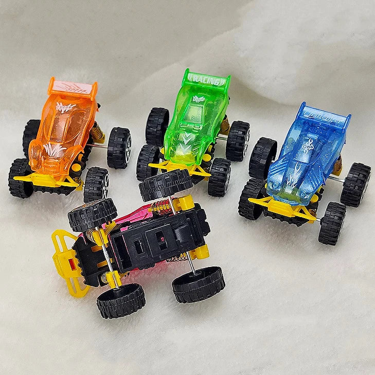 Children's Educational Toys Mini Plastic Buggy Vehicles Pull Back Diecast Car Model Simulated Transparent Sports Car Toys Gift