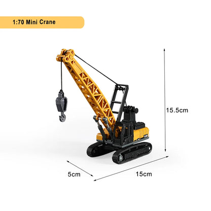 Engineering Diecast Toys for Boys Alloy+Plastic Tractor Excavator Backhoe Crane Bulldozer Kids Truck Children Vehicle Model Gift