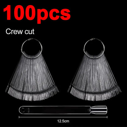 New 50PCS Nail Products Nail Fan Card Polish Card Nail PolishPractice Polish Color Plate MJSK01