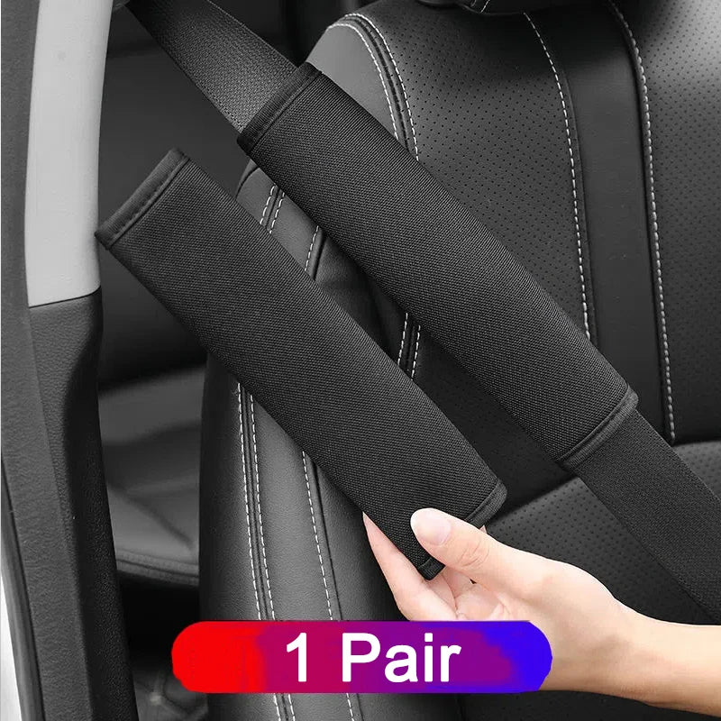 2Pcs Car Safety Seat Belt Cover Universal PU Leather Car Seat Belt Case Protector Shoulder Strap Pads Auto Interior Accessories