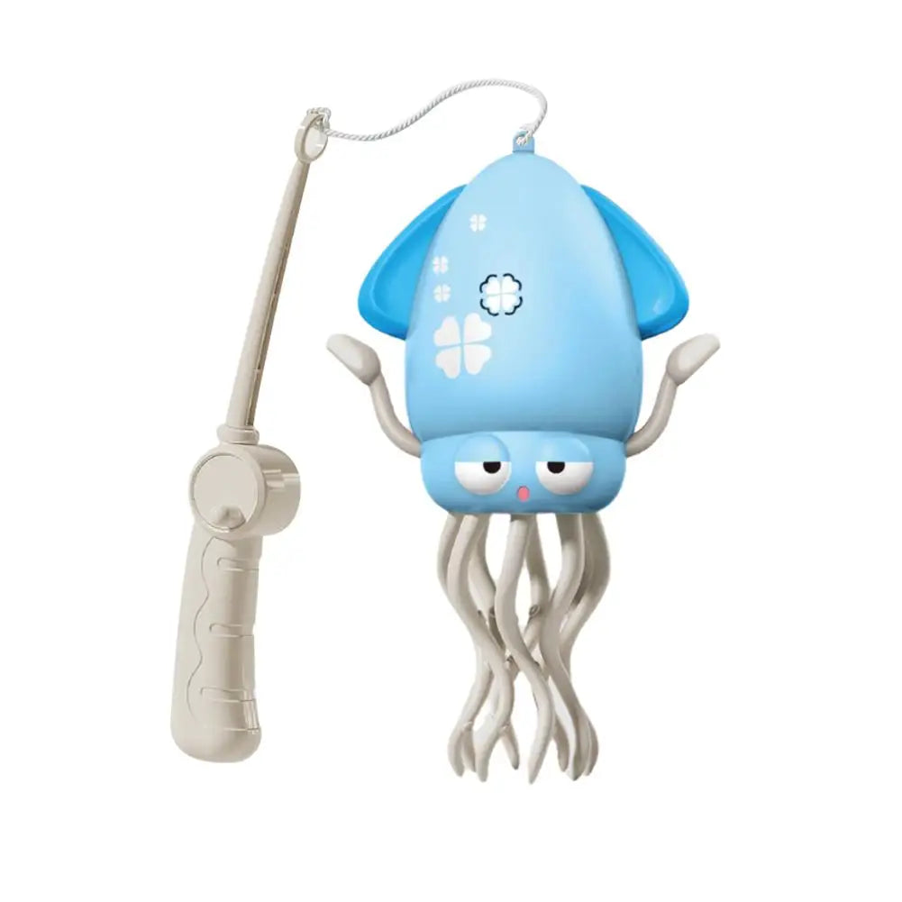 Dancing Squid Kids Electronic Pet Toys Interactive Development Toys Induction Lying Flat Squid With Light&Music Gifts Home Decor