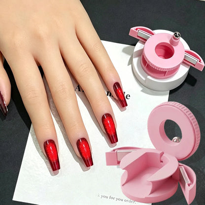 Upgrading Fully Automatic Spinning Cat Eye Magnet Strong Magnetism for Glass Bead Wide Light Effect Attraction Nail Art Magnets