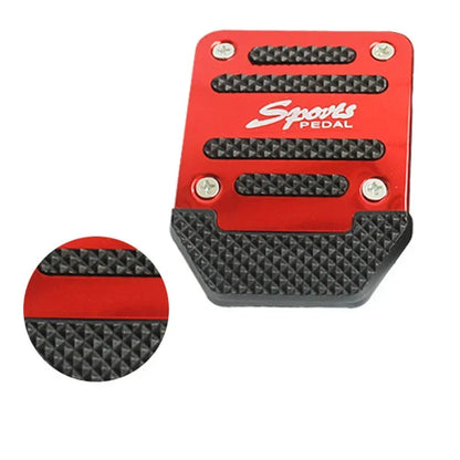 New 2Pcs/3Pcs/set Universal Non-Slip Aluminum Manual Transmission Car Pedal Cover Set Kit Pedali Red/Blue/Silver Car Accessories