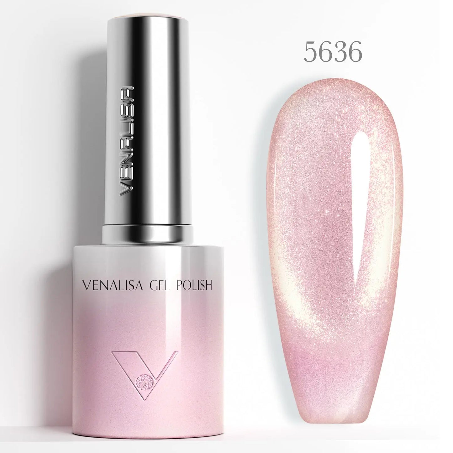 1pc Venalisa 10ml Nail Gel Polish Kit with Soft Texture Round Brush Hema/TPO Free Soak off Sparkle Cat Eye Lacquer Color Palett