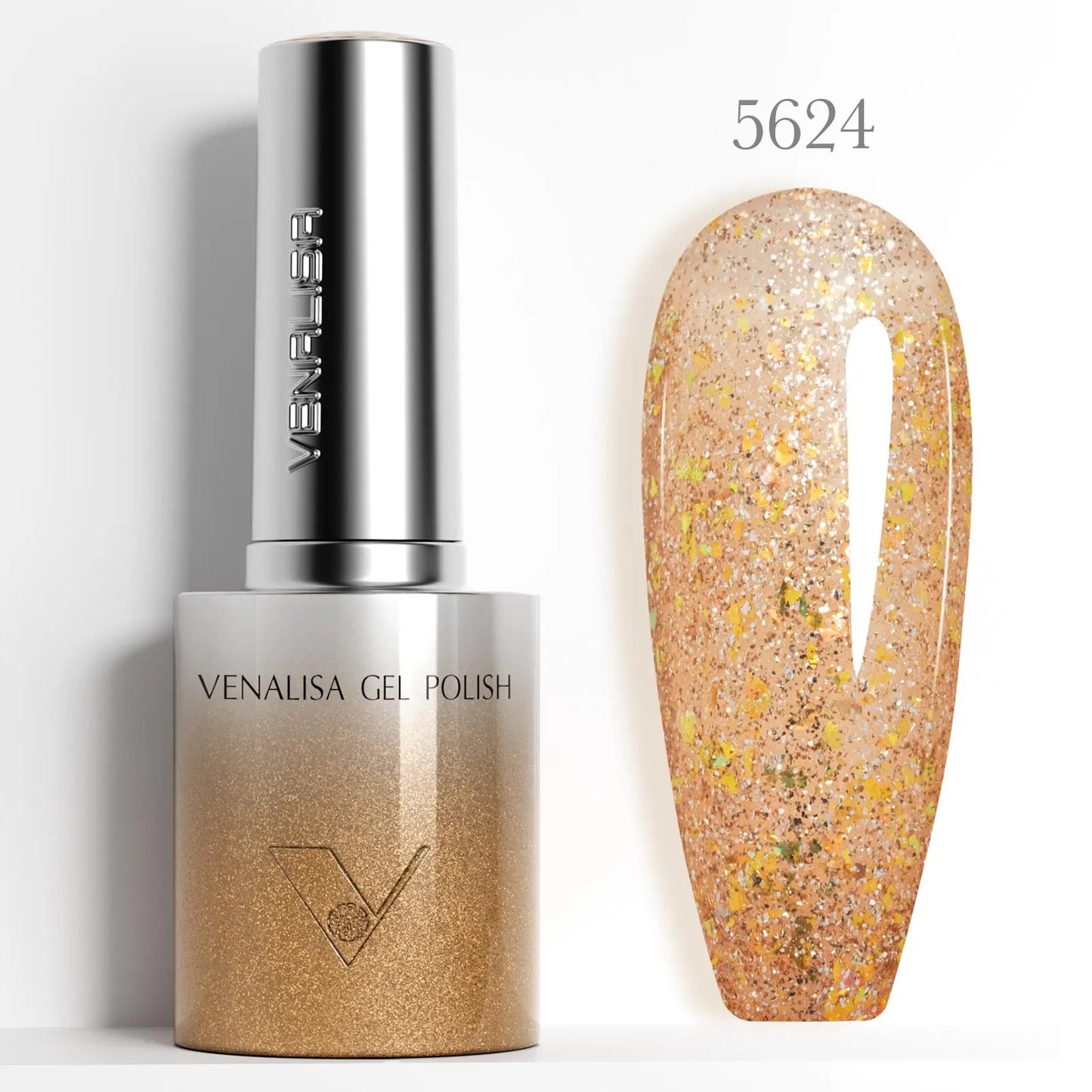 1pc Venalisa 10ml Nail Gel Polish Kit with Soft Texture Round Brush Hema/TPO Free Soak off Sparkle Cat Eye Lacquer Color Palett