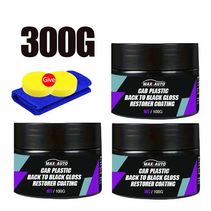 Car Plastic Restorer Back to Black Gloss Long-Lasting Coating Leather Renovator Auto Polish Cleaning Product