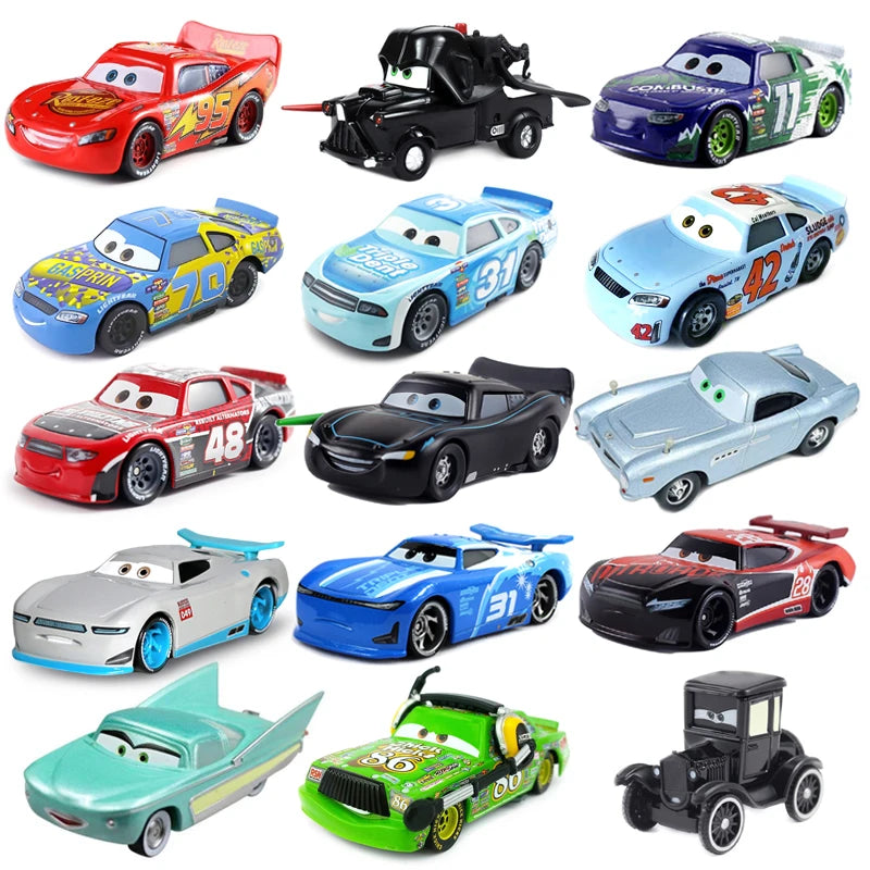 Cars 3 Disney Pixar Cars Metallic Finish Gold Chrome McQueen Metal Diecast Toy Car Lightning McQueen Children's Gift