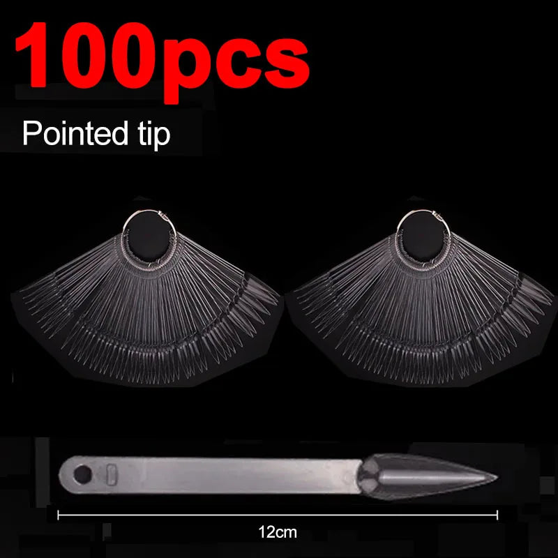 New 50PCS Nail Products Nail Fan Card Polish Card Nail PolishPractice Polish Color Plate MJSK01