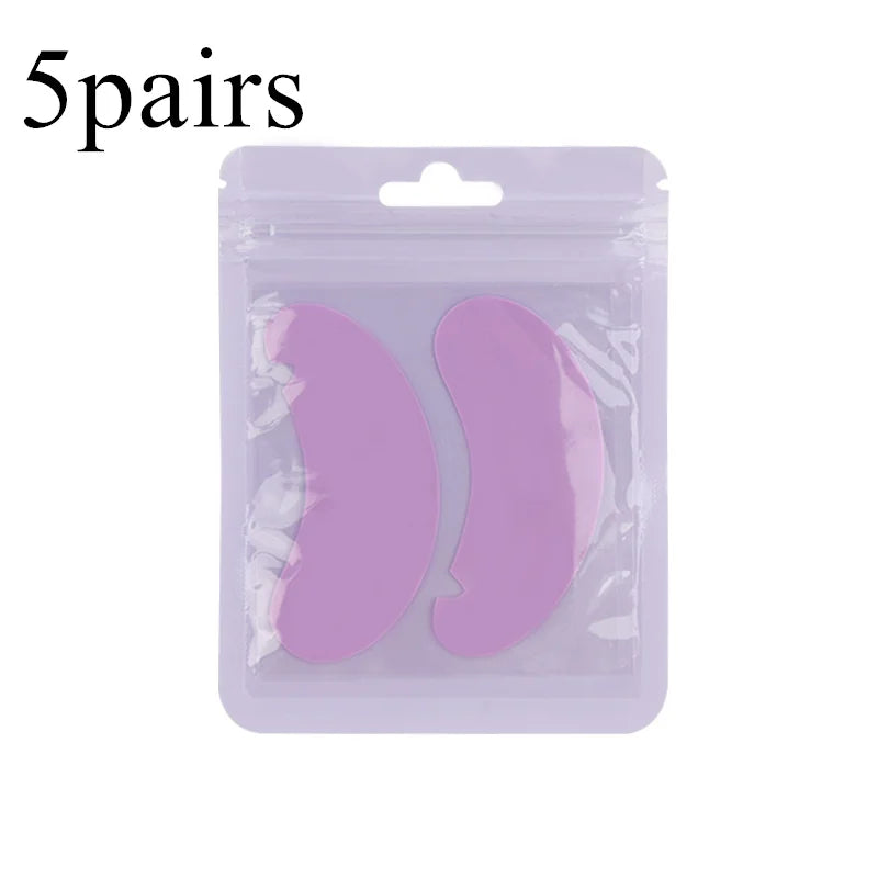 1 Pair Reusable Silicone Eyelash Pad Lash Extension Patches U-Shaped Design Eyelashes Lift Gel Eye Pads Beauty Makeup Tools