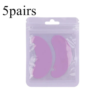 1 Pair Reusable Silicone Eyelash Pad Lash Extension Patches U-Shaped Design Eyelashes Lift Gel Eye Pads Beauty Makeup Tools