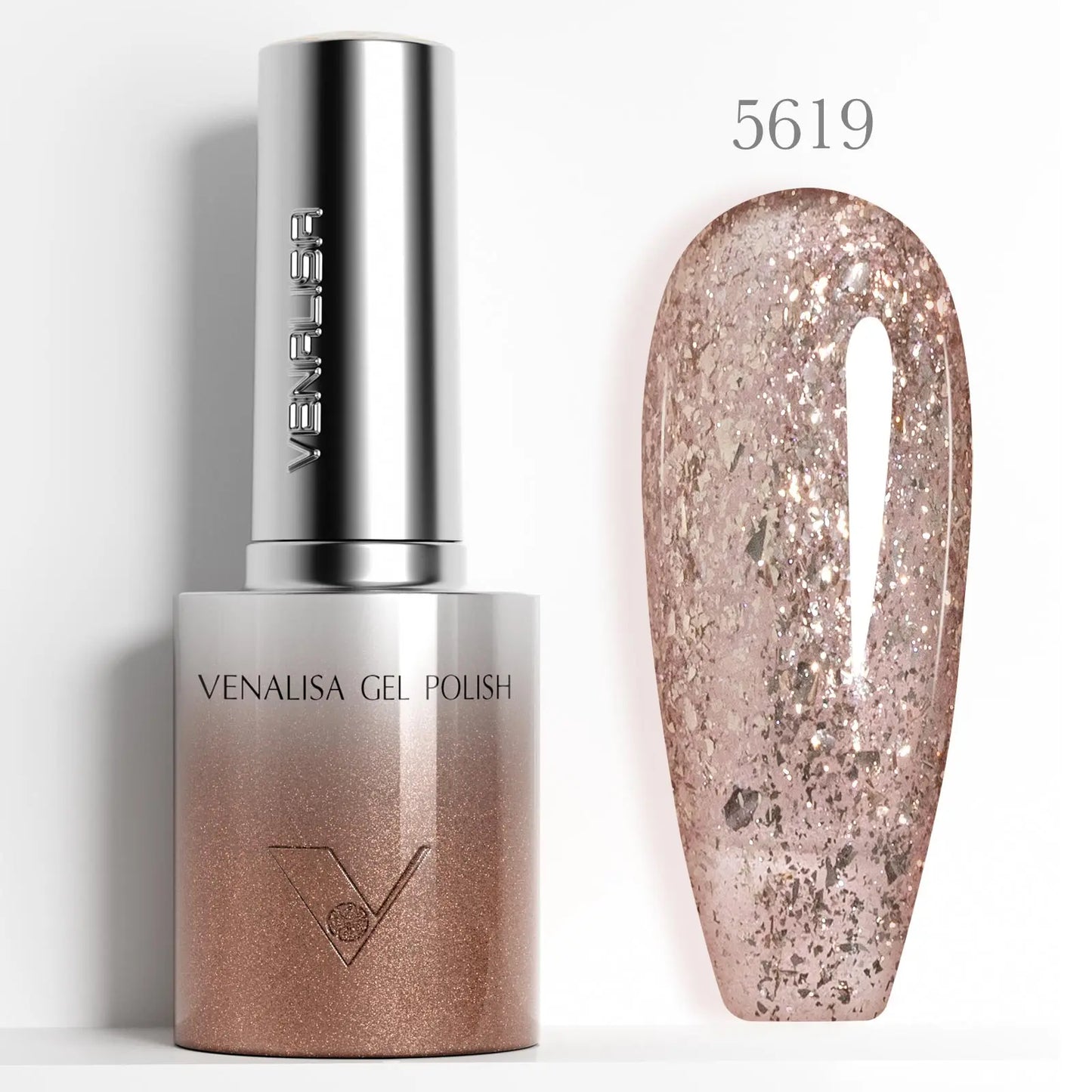 1pc Venalisa 10ml Nail Gel Polish Kit with Soft Texture Round Brush Hema/TPO Free Soak off Sparkle Cat Eye Lacquer Color Palett