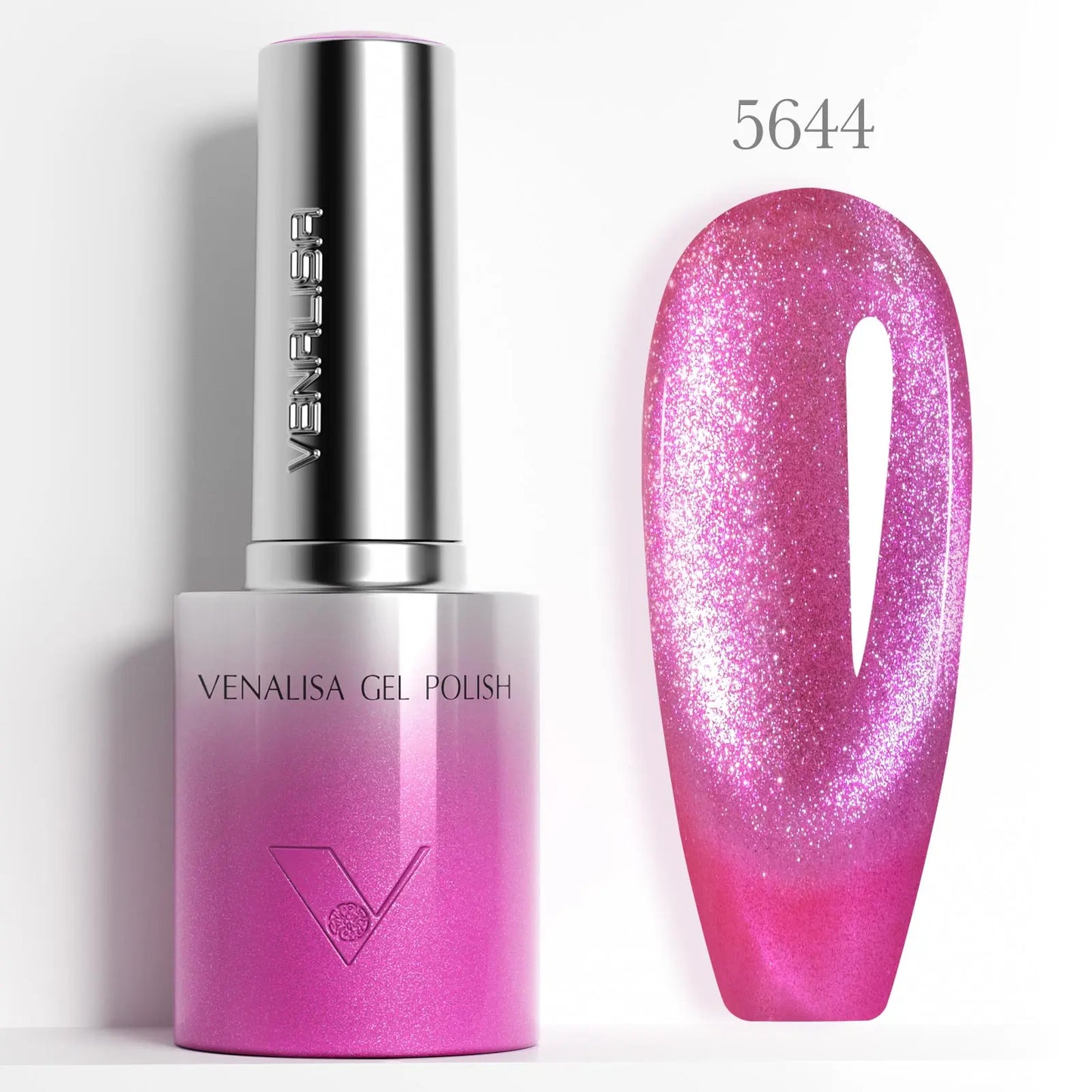 1pc Venalisa 10ml Nail Gel Polish Kit with Soft Texture Round Brush Hema/TPO Free Soak off Sparkle Cat Eye Lacquer Color Palett
