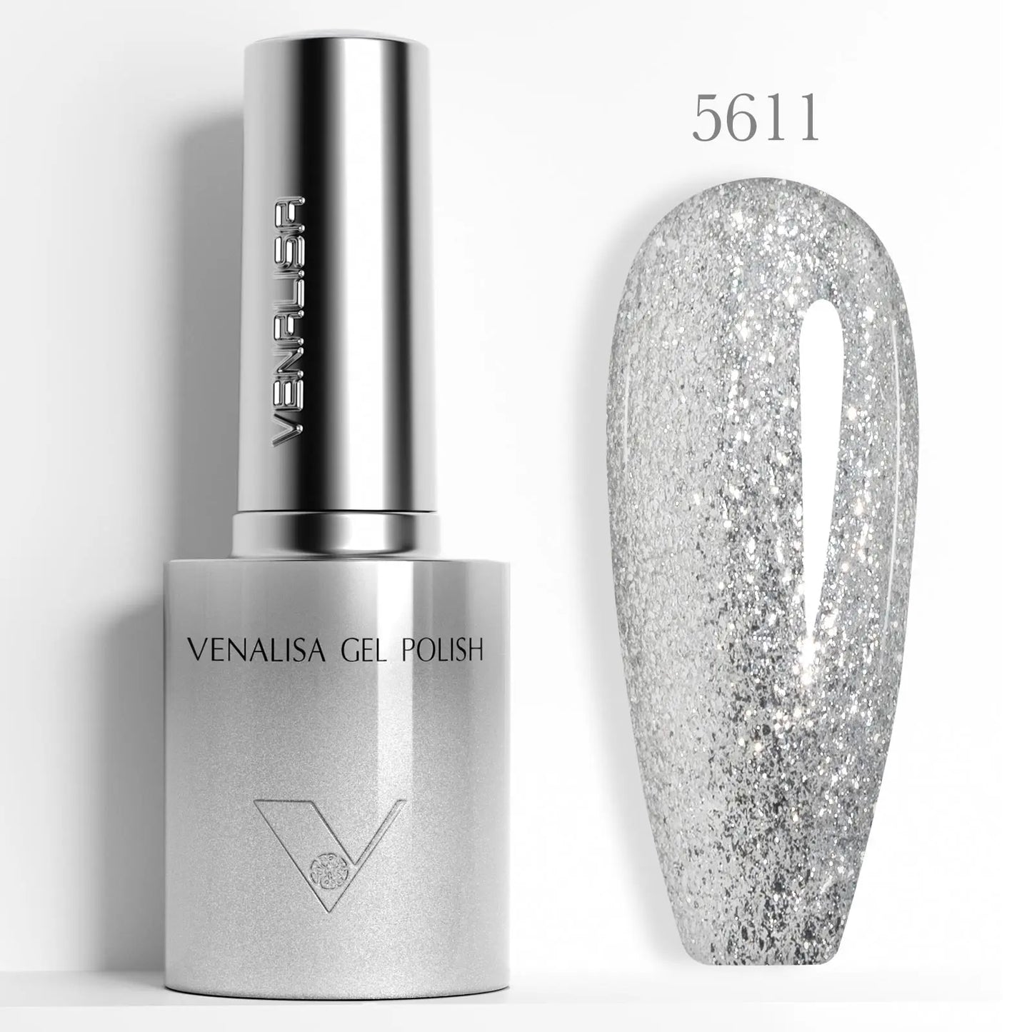 1pc Venalisa 10ml Nail Gel Polish Kit with Soft Texture Round Brush Hema/TPO Free Soak off Sparkle Cat Eye Lacquer Color Palett