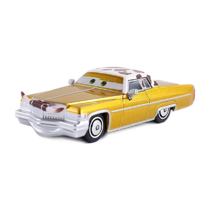 Cars 3 Disney Pixar Cars Metallic Finish Gold Chrome McQueen Metal Diecast Toy Car Lightning McQueen Children's Gift
