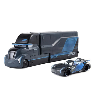 Disney Pixar Cars Number Truck No. 36, 43, 79,82 Lightning McQueen Container Truck Set 1/55 Ratio Die Casting Model Car Toy Gift