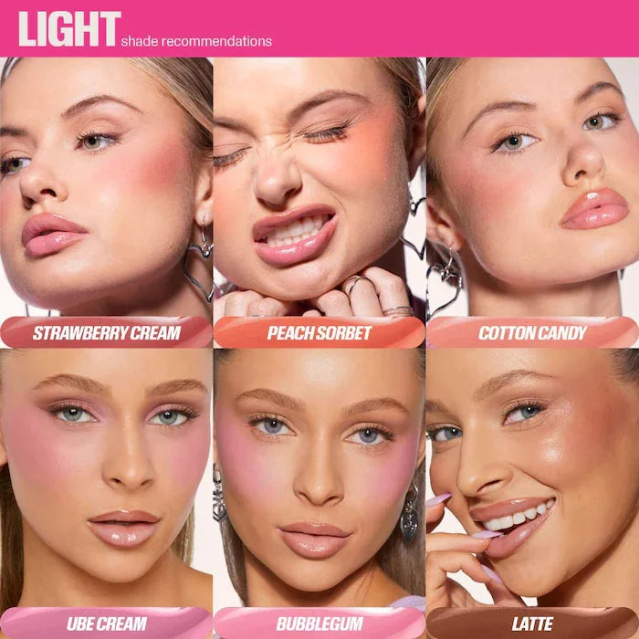 Fashion Beauty Blush Filter Soft Glow Liquid Blush Shiny Lip Gloss Blusher Lipstick Cotton Candy Bubblegum Concealer Cosmetics