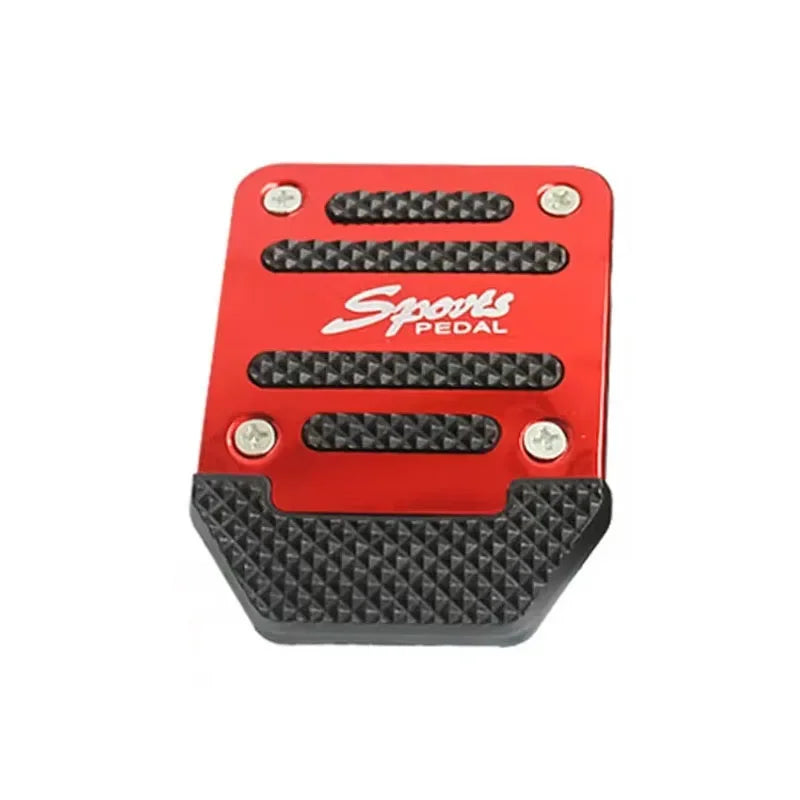 New 2Pcs/3Pcs/set Universal Non-Slip Aluminum Manual Transmission Car Pedal Cover Set Kit Pedali Red/Blue/Silver Car Accessories