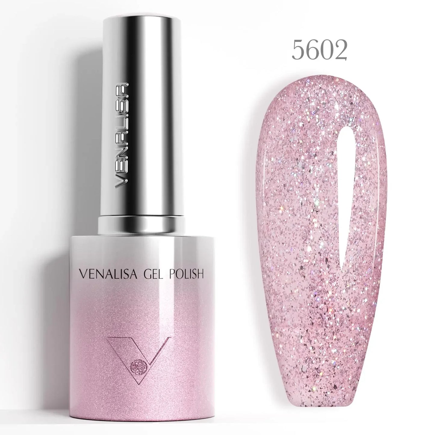 1pc Venalisa 10ml Nail Gel Polish Kit with Soft Texture Round Brush Hema/TPO Free Soak off Sparkle Cat Eye Lacquer Color Palett