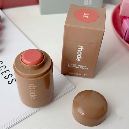 RHODE Skin Balm Jelly Bean Lip Gloss Spicy Marg Juice Box Pocket Blush Stick Non-fading Waterproof Blusher Moisturizing Lipstick