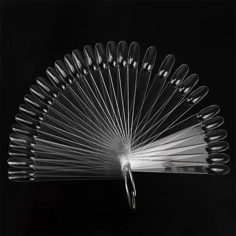 New 50PCS Nail Products Nail Fan Card Polish Card Nail PolishPractice Polish Color Plate MJSK01