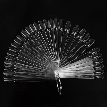 New 50PCS Nail Products Nail Fan Card Polish Card Nail PolishPractice Polish Color Plate MJSK01