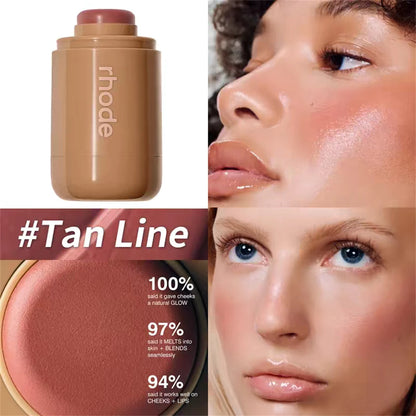 RHODE Skin Balm Jelly Bean Lip Gloss Spicy Marg Juice Box Pocket Blush Stick Non-fading Waterproof Blusher Moisturizing Lipstick