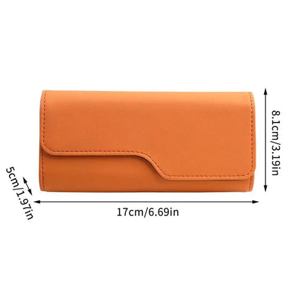 （Summer4）Sunglass Holder For Car Visor, Leather Auto Eyeglasses Sun Visor Organizer Case With Hidden Magnetic Closure