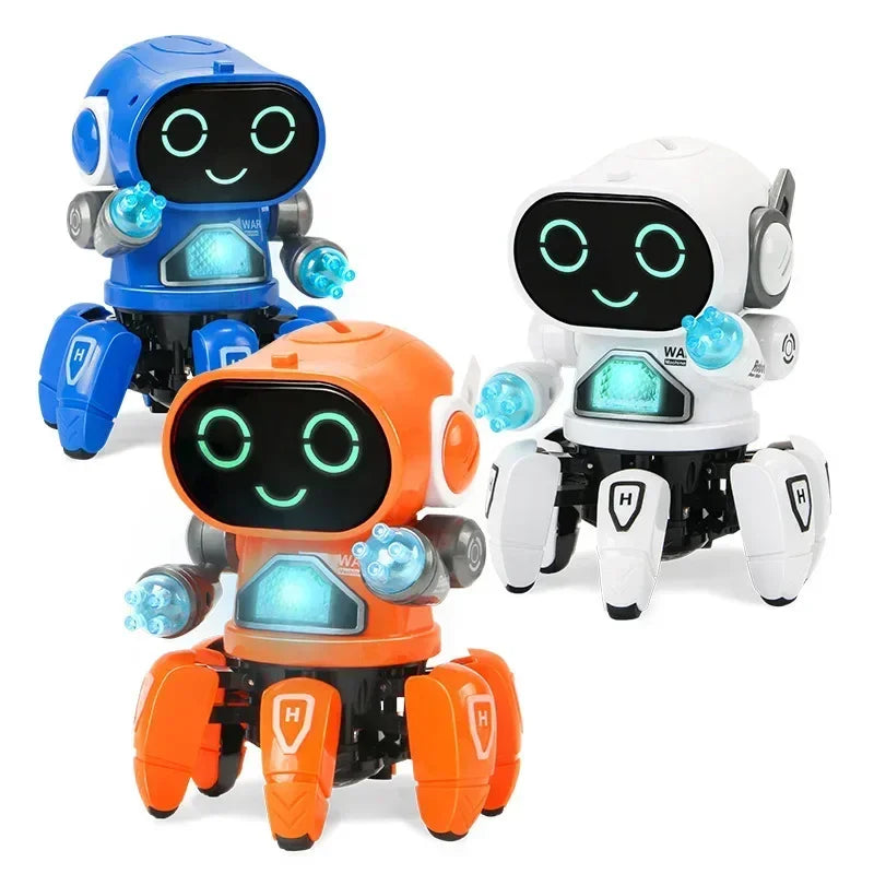 Kids Glow Music Educational Toy Electric Pet Cute LED Light Musical Dancing Robot Baby Learn To Climb Toy Children Birthday Gift