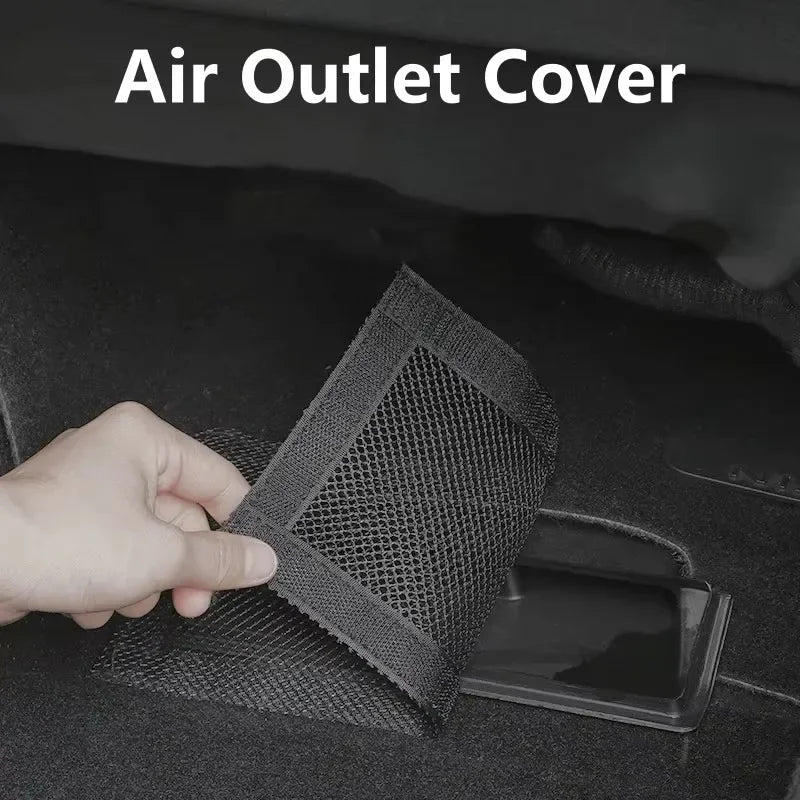 1Set Honeycomb Air Outlet Dust Screen Velcro Seat Vent Protector Prevent Clogging For Tesla Model 3 Y Interior Accessory