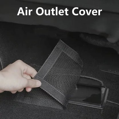 1Set Honeycomb Air Outlet Dust Screen Velcro Seat Vent Protector Prevent Clogging For Tesla Model 3 Y Interior Accessory