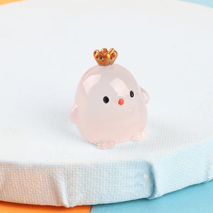 Cute Luminous Chicks Car Ornaments Creative Car Interior Toys Decorations Mini Chicken Decor Ornament Accessories