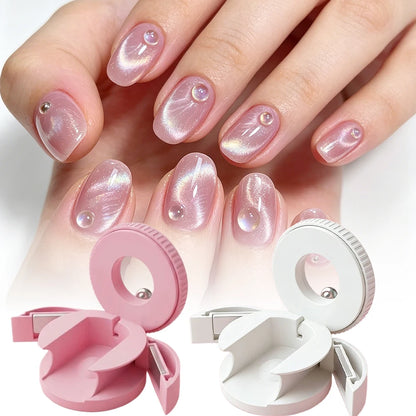 Upgrading Fully Automatic Spinning Cat Eye Magnet Strong Magnetism for Glass Bead Wide Light Effect Attraction Nail Art Magnets