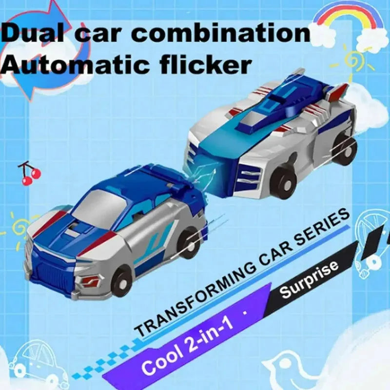 Car God Quick Transformation Toy Dinosaur Flying Dragon Combination Pegasus Unicorn Magnetic Collision Transformation Fun Toy