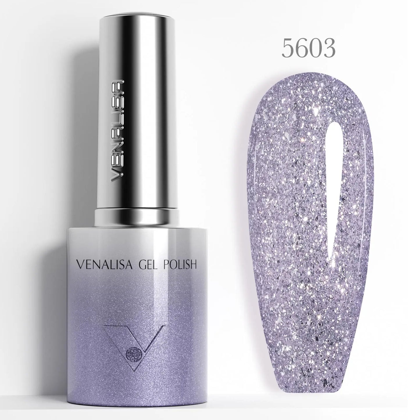 1pc Venalisa 10ml Nail Gel Polish Kit with Soft Texture Round Brush Hema/TPO Free Soak off Sparkle Cat Eye Lacquer Color Palett