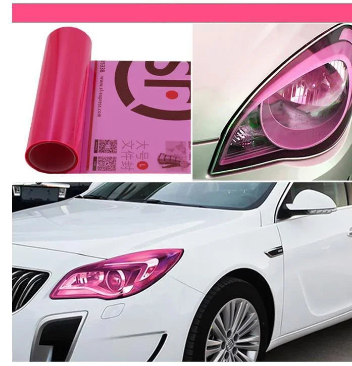Car Headlight Taillight Protective Film Tint Vinyl Film Auto Lamp Film Sticker Sheet Color-Changing Smoke Matt Rear Fog Stickers