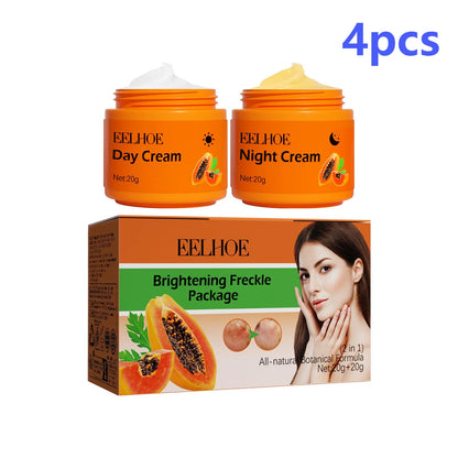 EELHOE Whitening Freckle Cream Anti Pigment Dark Spot Corrector Lighten Skin Brightening Papaya Cream Day and Night Cream 40g