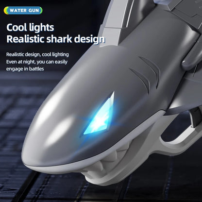 Summer Pool Water Games Toys Automatic Continuous Fire Luminous Water Gun Shark Electric Water Gun Toy for Children Gift